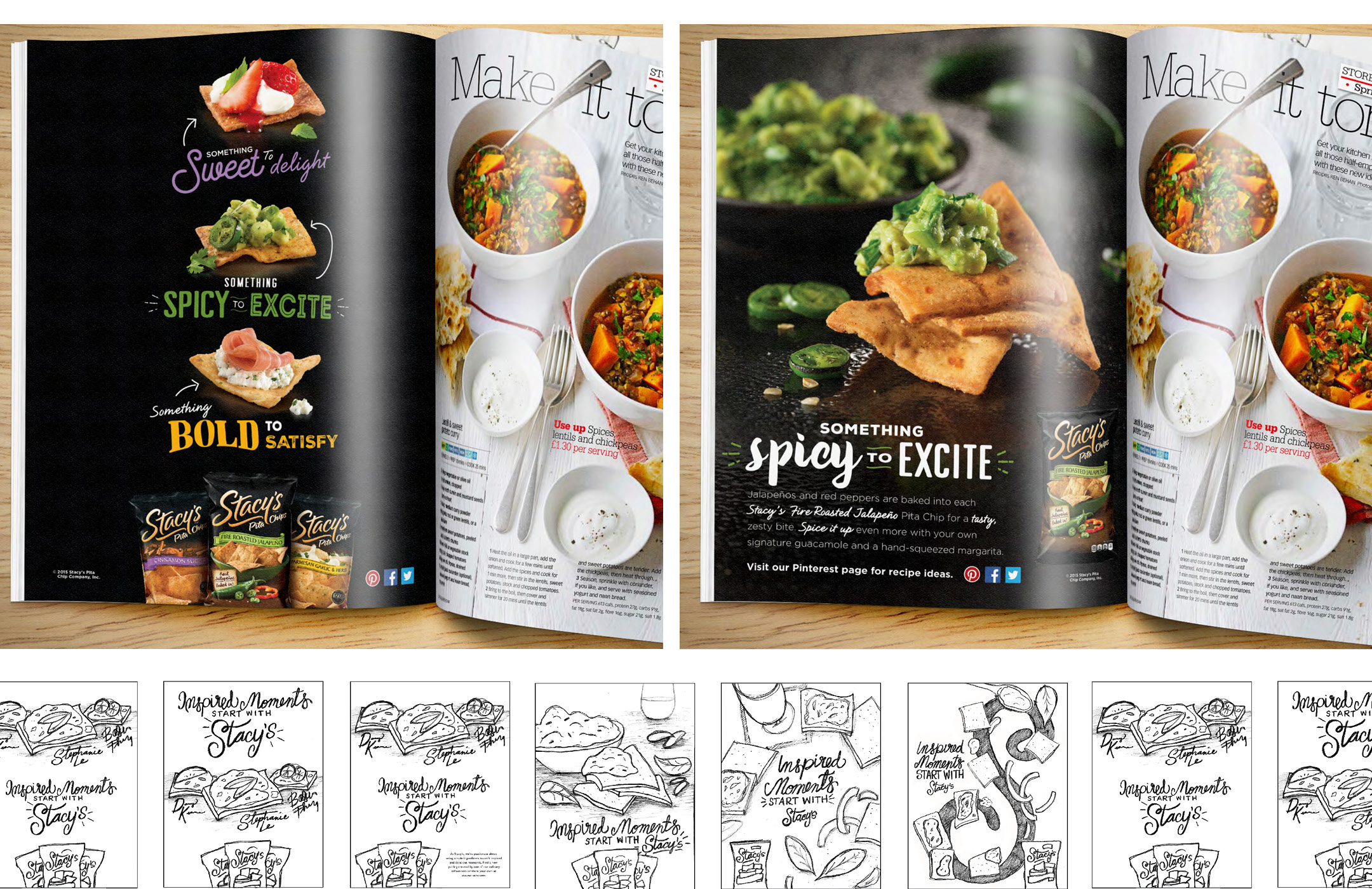 Stacy's Pita Chips print ad campaign