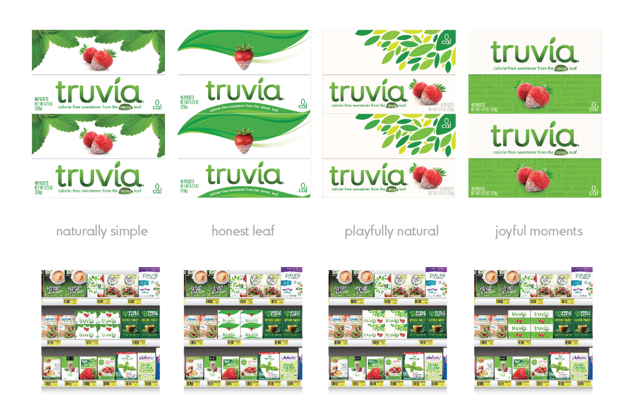 Truvia packaging design